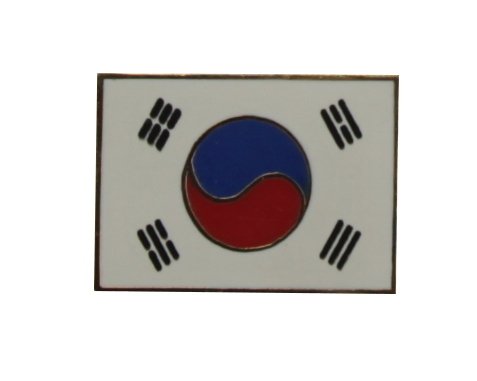 Südkorea Flaggenpin eckig