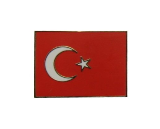 Türkei Flaggenpin eckig