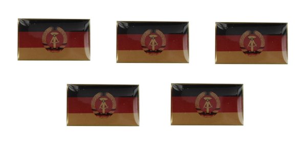 DDR Flaggenpin eckig