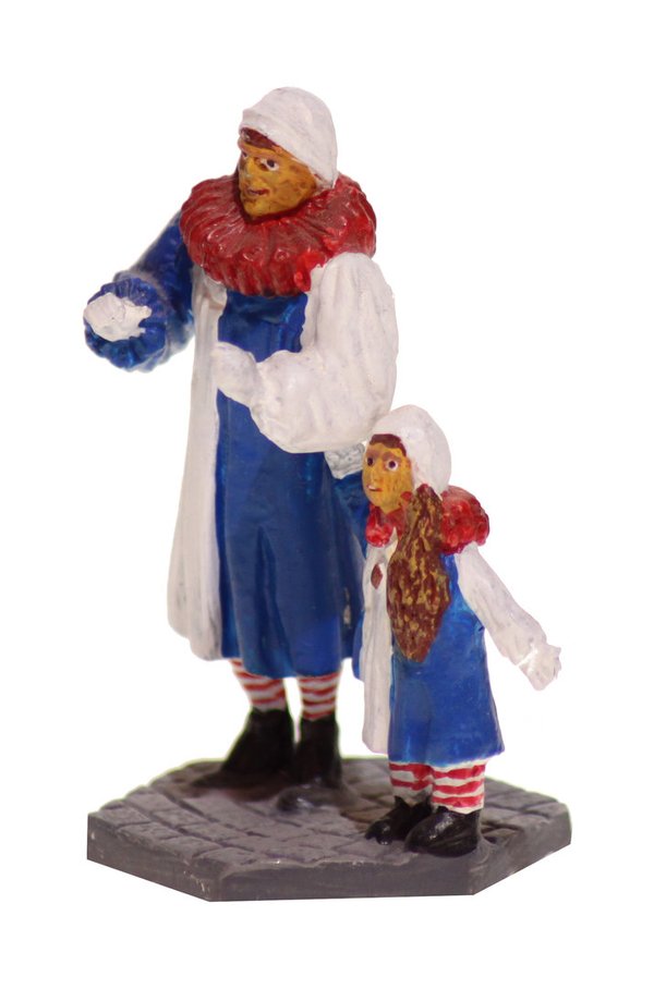 Villinger Glonki mit Kind handbemalt 54 mm Zinnfigur