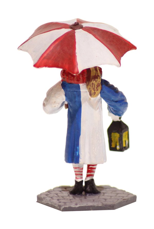 Villinger Glonki mit Laterne und Schirm handbemalt 54 mm Zinnfigur